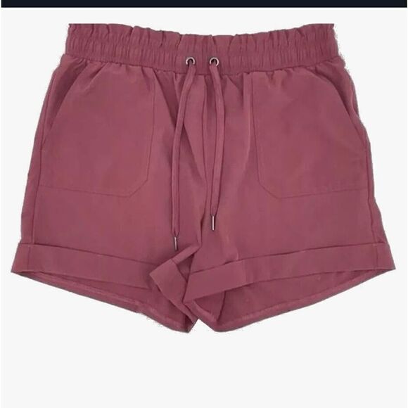 Danskin Womens' Woven Paperbag Shorts - Picture 6 of 7